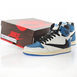 Alternative view of Fragment Design x Travis Scott x Air Jordan 1 High Sneaker DH3227-105