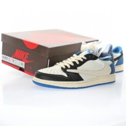 Alternative view of Fragment Design x Travis Scott x Air Jordan 1 Low Sneaker CQ3227-105