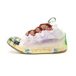 LANVIN Curb Leather Low-Top Sneakers FM-SKRK11-DRGD-E21