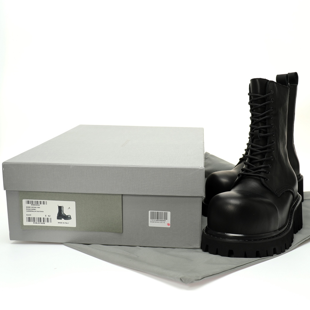 BALENCIAGA Stomper Boots 805881 WCDA0 1000 - Image 7