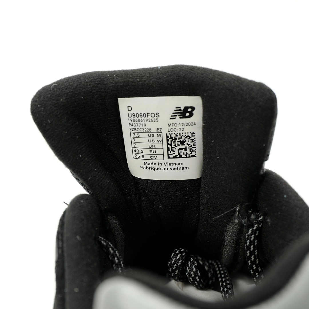 New Balance 9060 Black Grey U9060FOS Sneakers - Image 7