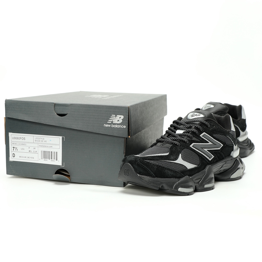 New Balance 9060 Black Grey U9060FOS Sneakers - Image 9
