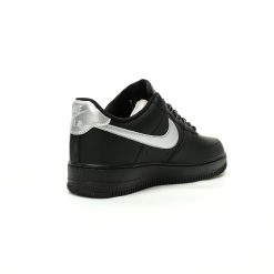 Alternative view of Nike Air Force 1 07 Low Black Sliver Sneakers ZH0316-125