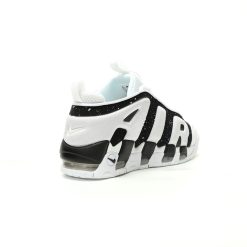 Alternative view of Nike Air More Uptempo Low White Black Sneakers FZ3055-100
