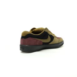 Alternative view of Nike SB Force 58 Black Burgundy Crush Olive Flak Sneakers DV5477-008