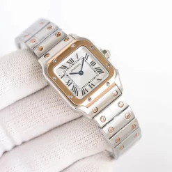 Alternative view of CARTIER Santos Quartz WSSA0082 (White Dial) 27mm 1200202605290193_409