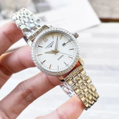 Alternative view of LONGINES Quartz (Black-White-Brown Dial) 30mm 140202605290096_109