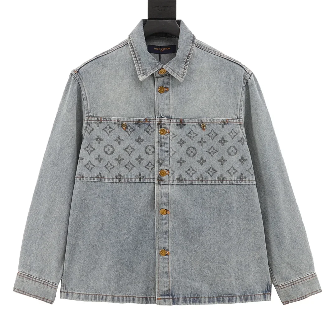 LOUIS VUITTON Coats & Jackets Custom Jacquard Denim 46-52 240202605290953_99
