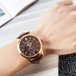 Alternative view of PATEK PHILIPPE Calatrava Automatic 5140 (Black-White-Brown-Blue Dial) 40mm PF 560202605290093_229