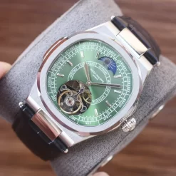 Alternative view of PATEK PHILIPPE Calatrava Automatic 5140 (Green-White-Blue Dial) 38mm PF 570202605290262_229