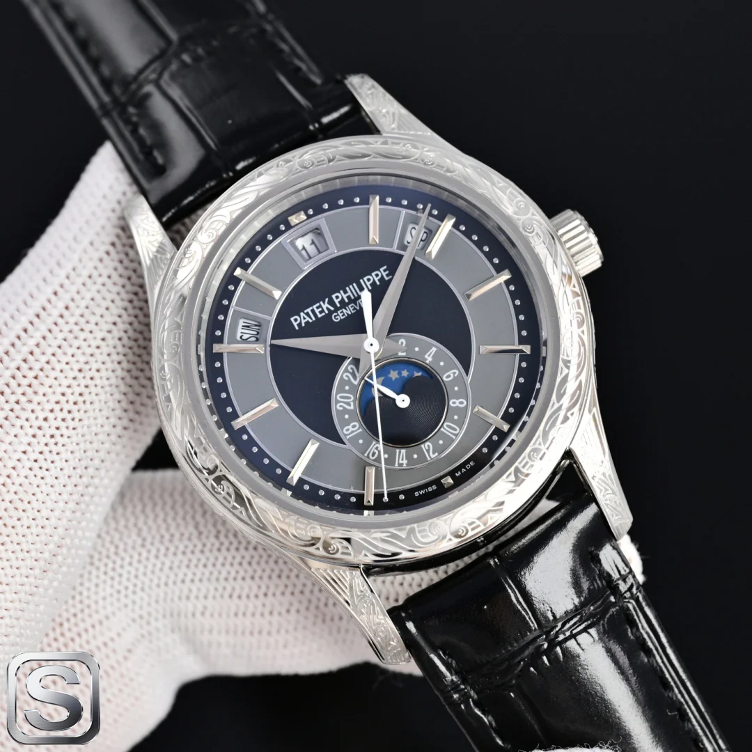 PATEK PHILIPPE Calatrava Automatic 5905R-010 (Blue-White Dial) 40mm TW 1525202605290070_499