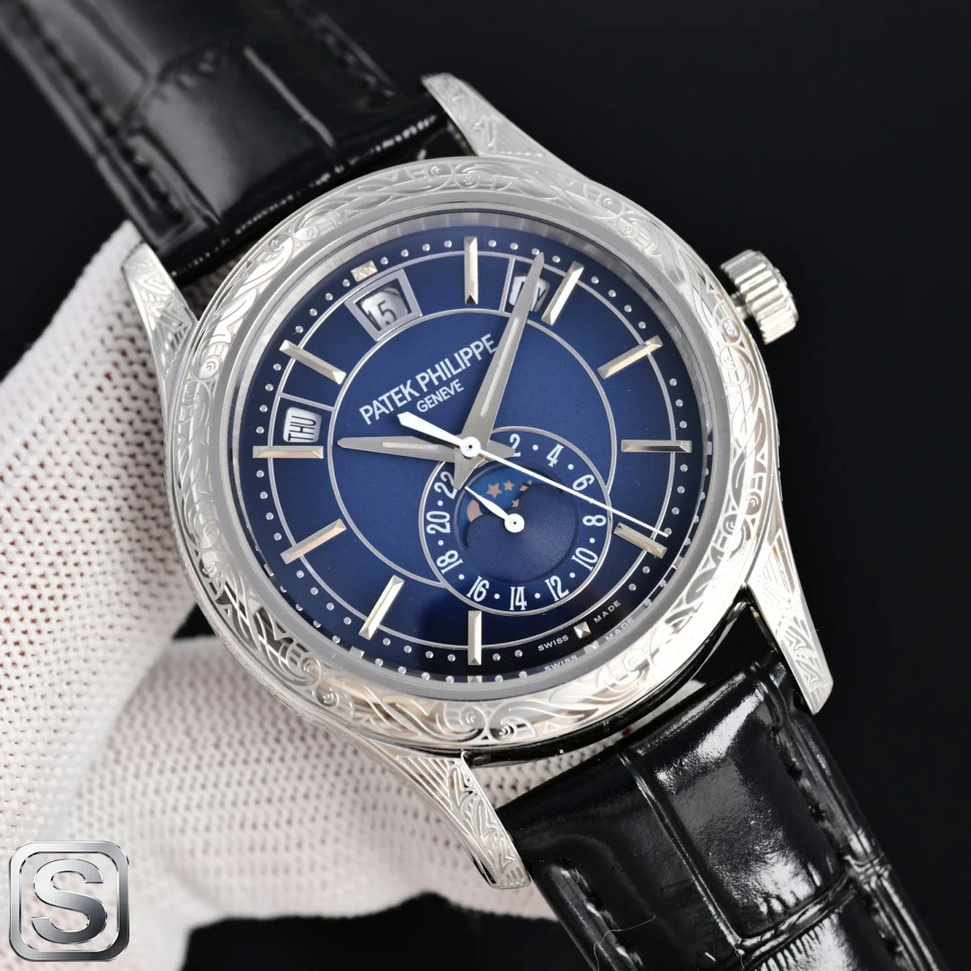 PATEK PHILIPPE Calatrava Automatic 5905R-010 (Blue-White Dial) 40mm TW 1525202605290070_499 - Image 3