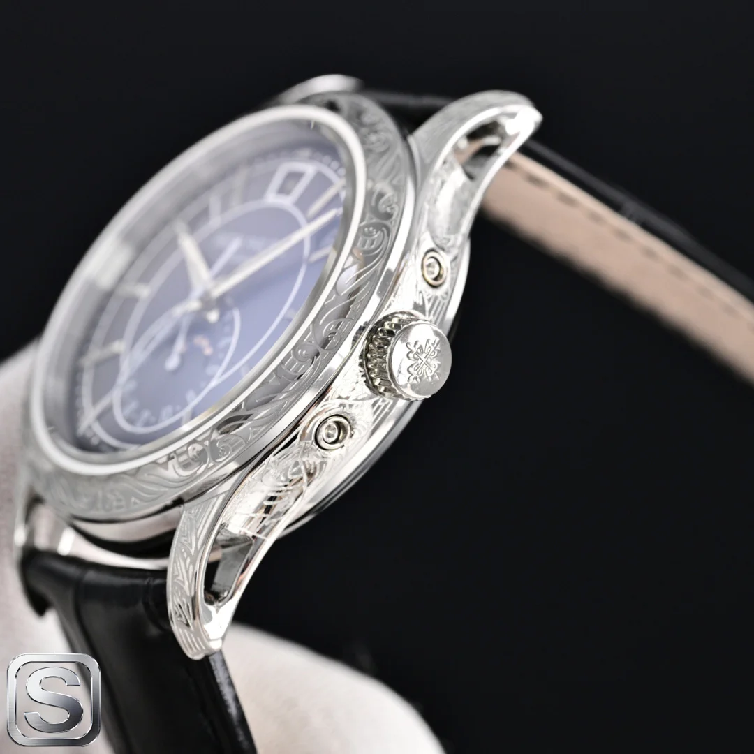 PATEK PHILIPPE Calatrava Automatic 5905R-010 (Blue-White Dial) 40mm TW 1525202605290070_499 - Image 5