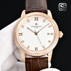 Alternative view of PATEK PHILIPPE Calatrava Automatic 9015 (White Dial) 40mm TW 1225202605290127_419