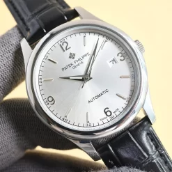 Alternative view of PATEK PHILIPPE Calatrava Automatic (Silver-Black Dial) 40mm 775202605290167_289