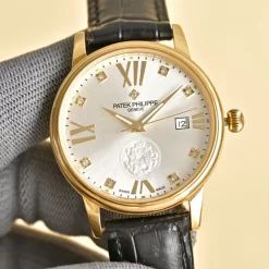 PATEK PHILIPPE Calatrava Automatic (Silver-Gold Dial) 40mm 775202605290053_289