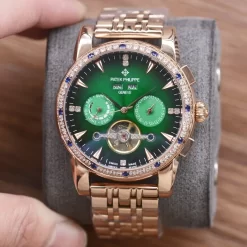 Alternative view of PATEK PHILIPPE Nautilus Automatic 5711 (Blue-Green-Black Dial) 40mm PF 570202605290278_229
