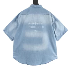 Alternative view of ACNE STUDIOS Shirts & Polos Denim (Light Blue) 46-52 200202606040612_109