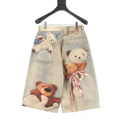 Alternative view of ACNE STUDIOS Trousers & Shorts Denim (Light Blue-Brown-Beige) S-XL 220202606040410_109
