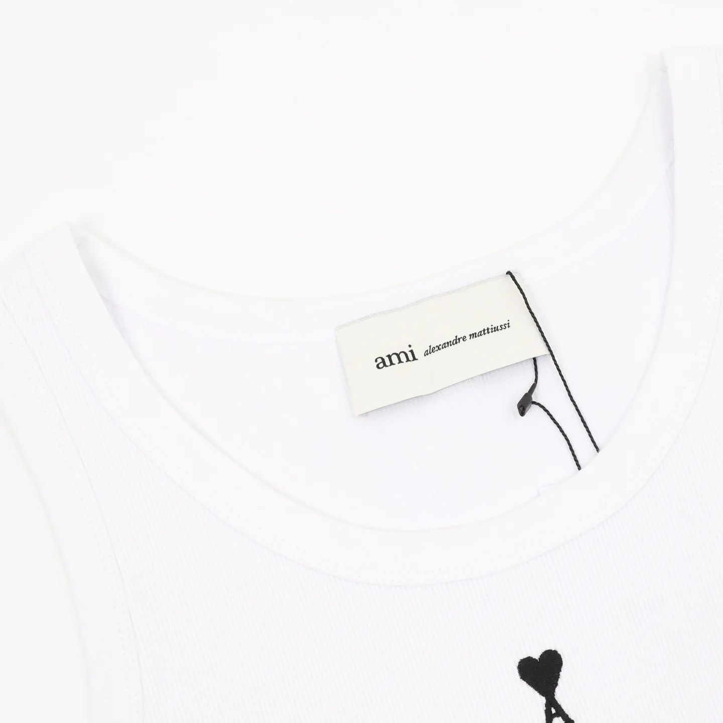 AMI T-shirts & Vests Cotton (White-Black) S-XL 110202606040440_79 - Image 3