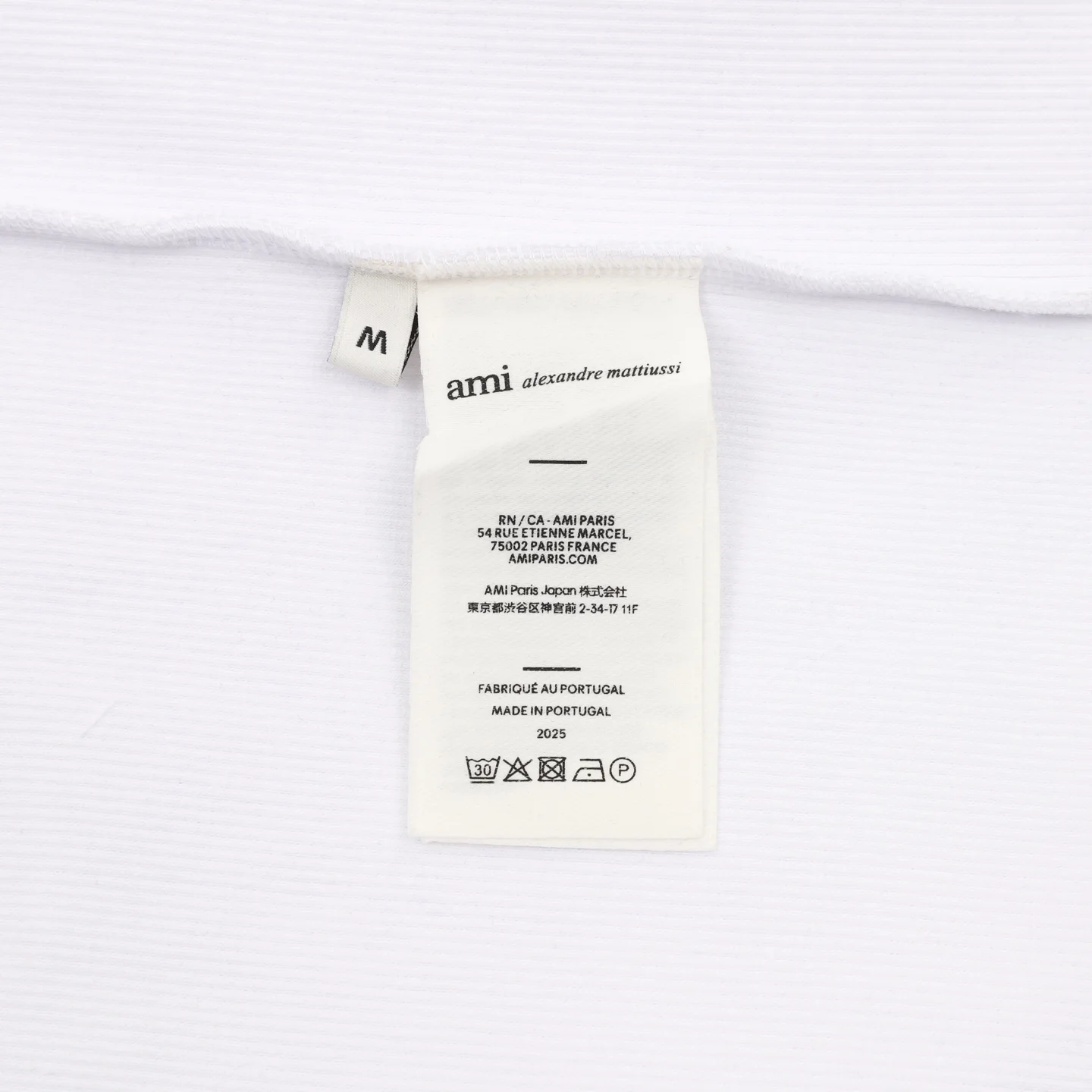 AMI T-shirts & Vests Cotton (White-Black) S-XL 110202606040440_79 - Image 9