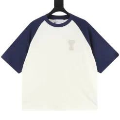 AMI T-shirts & Vests Cotton (White-Blue) S-XL 120202606040447_79