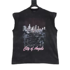 BALENCIAGA T-shirts & Vests Cotton (Black-Pink-Blue) XS-L 120202606040427_79