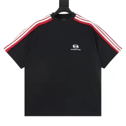 BALENCIAGA T-shirts & Vests Cotton (Black-Red-White) 130202606040727_89