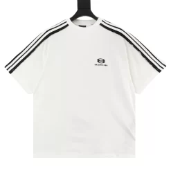 BALENCIAGA T-shirts & Vests Cotton (White-Black) 130202606040726_89