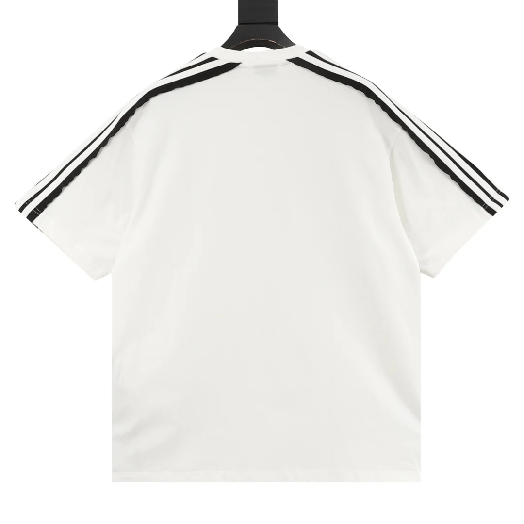 BALENCIAGA T-shirts & Vests Cotton (White-Black) 130202606040726_89 - Image 2
