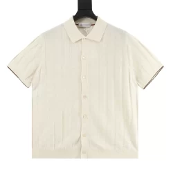 BRUNELLO CUCINELLI Shirts & Polos Knit (Cream-Brown) M-XXL 180202606040712_99