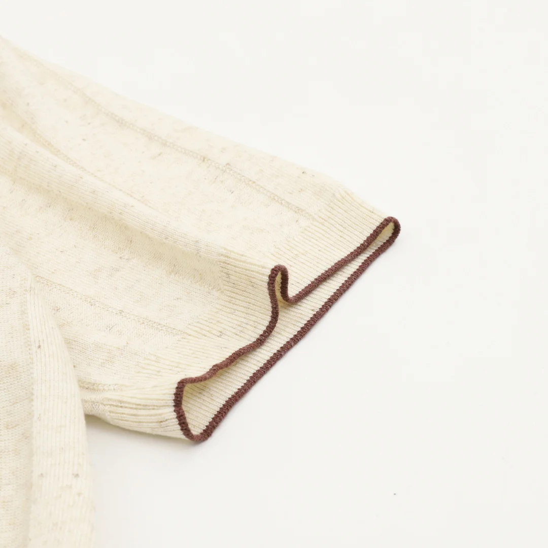 BRUNELLO CUCINELLI Shirts & Polos Knit (Cream-Brown) M-XXL 180202606040712_99 - Image 5