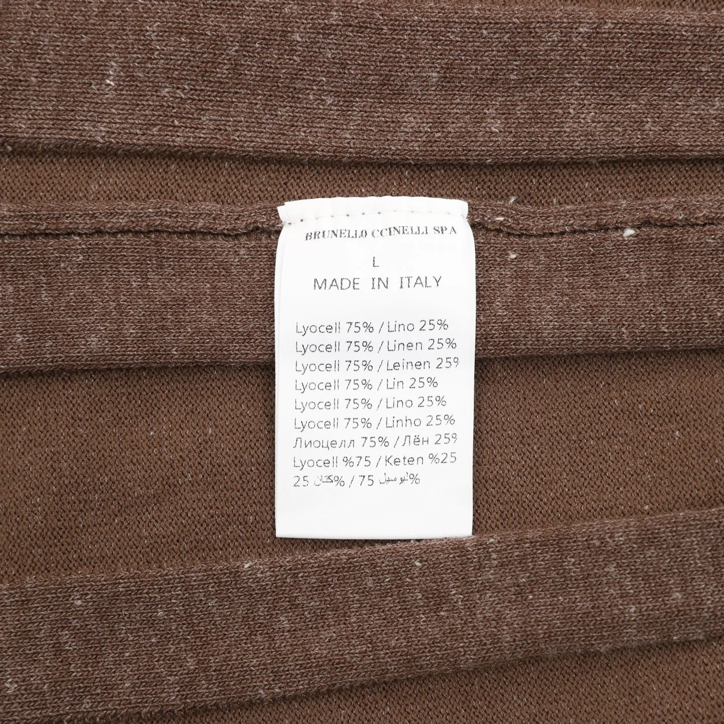 BRUNELLO CUCINELLI T-shirts & Vests Knit (Brown) M-XXL 160202606040661_89 - Image 9