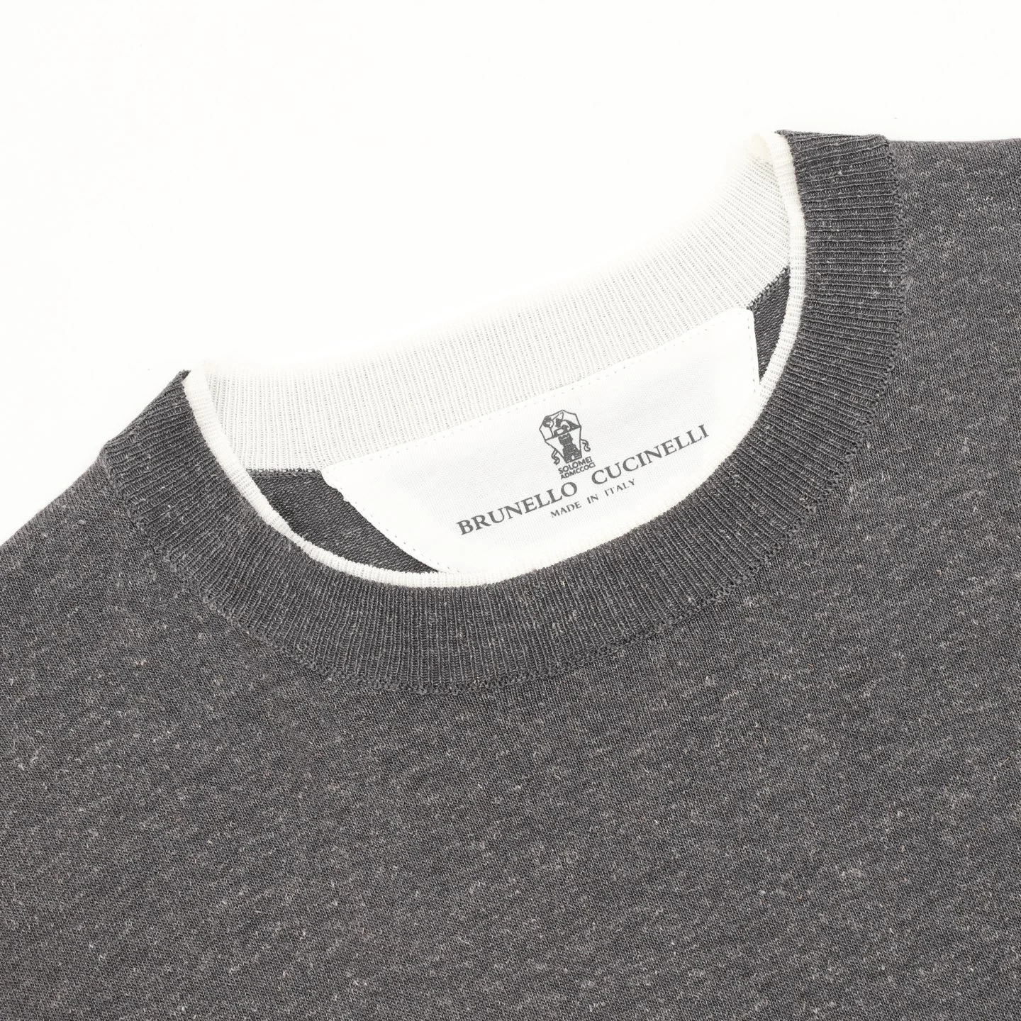 BRUNELLO CUCINELLI T-shirts & Vests Knit (Gray-White) M-XXL 160202606040648_89 - Image 3