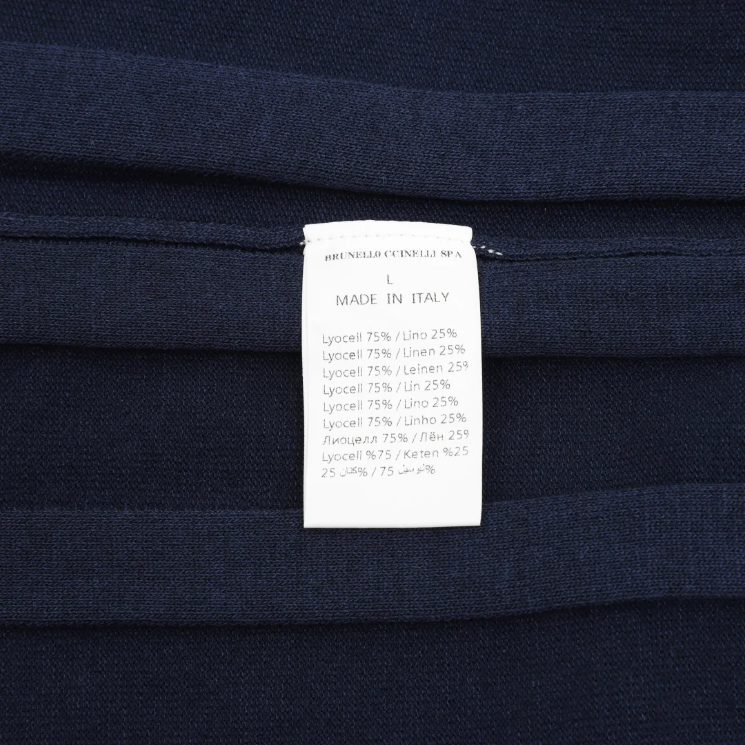 BRUNELLO CUCINELLI T-shirts & Vests Knit (Navy) M-XXL 170202606040761_99 - Image 9
