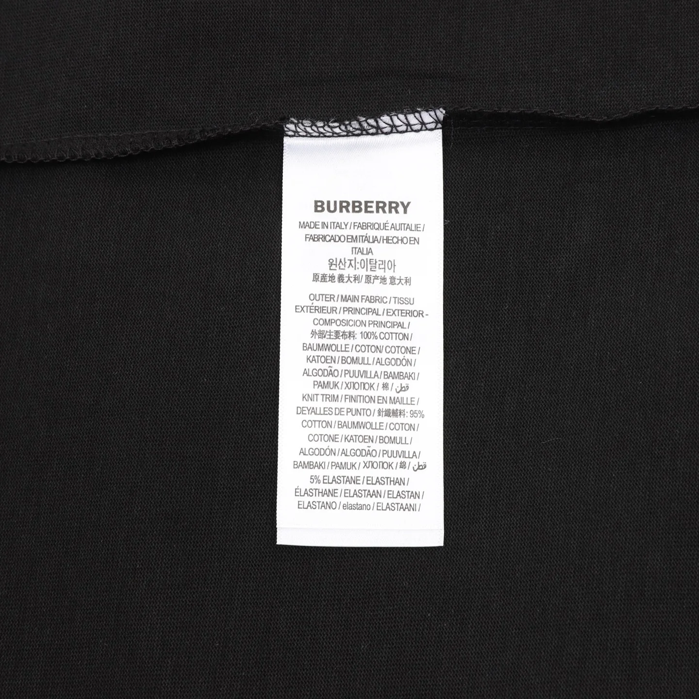 BURBERRY T-shirts & Vests Cotton (Black-Blue) S-XL 120202606040386_79 - Image 9