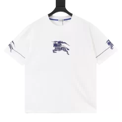BURBERRY T-shirts & Vests Cotton (White-Blue) S-XL 120202606040385_79