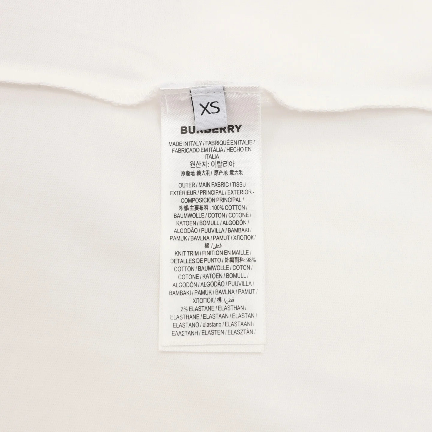 BURBERRY T-shirts & Vests Cotton (White-Brown-Beige-Black) XS-L 120202606040696_79 - Image 5