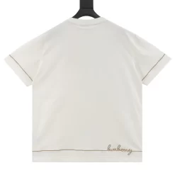 Alternative view of BURBERRY T-shirts & Vests Cotton (White-Brown) S-L 130202606040731_89