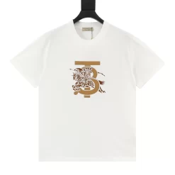 BURBERRY T-shirts & Vests Cotton (White-Brown) XS-L 120202606040583_79