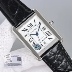 Alternative view of CARTIER Tank Automatic W5200028, W5200027, W5200026 (White Dial) 40mm 1300202606040588_439