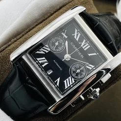 Alternative view of CARTIER Tank Automatic W5330007 (Black Dial) 40mm 1550202606040462_509