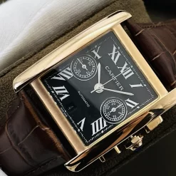 Alternative view of CARTIER Tank Automatic W5330007 (Black Dial) 40mm 1600202606040460_519