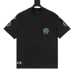 CHROME HEARTS T-shirts & Vests Cotton (Black-Blue) S-XL 120202606040510_79