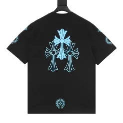 Alternative view of CHROME HEARTS T-shirts & Vests Cotton (Black-Blue) S-XL 120202606040510_79