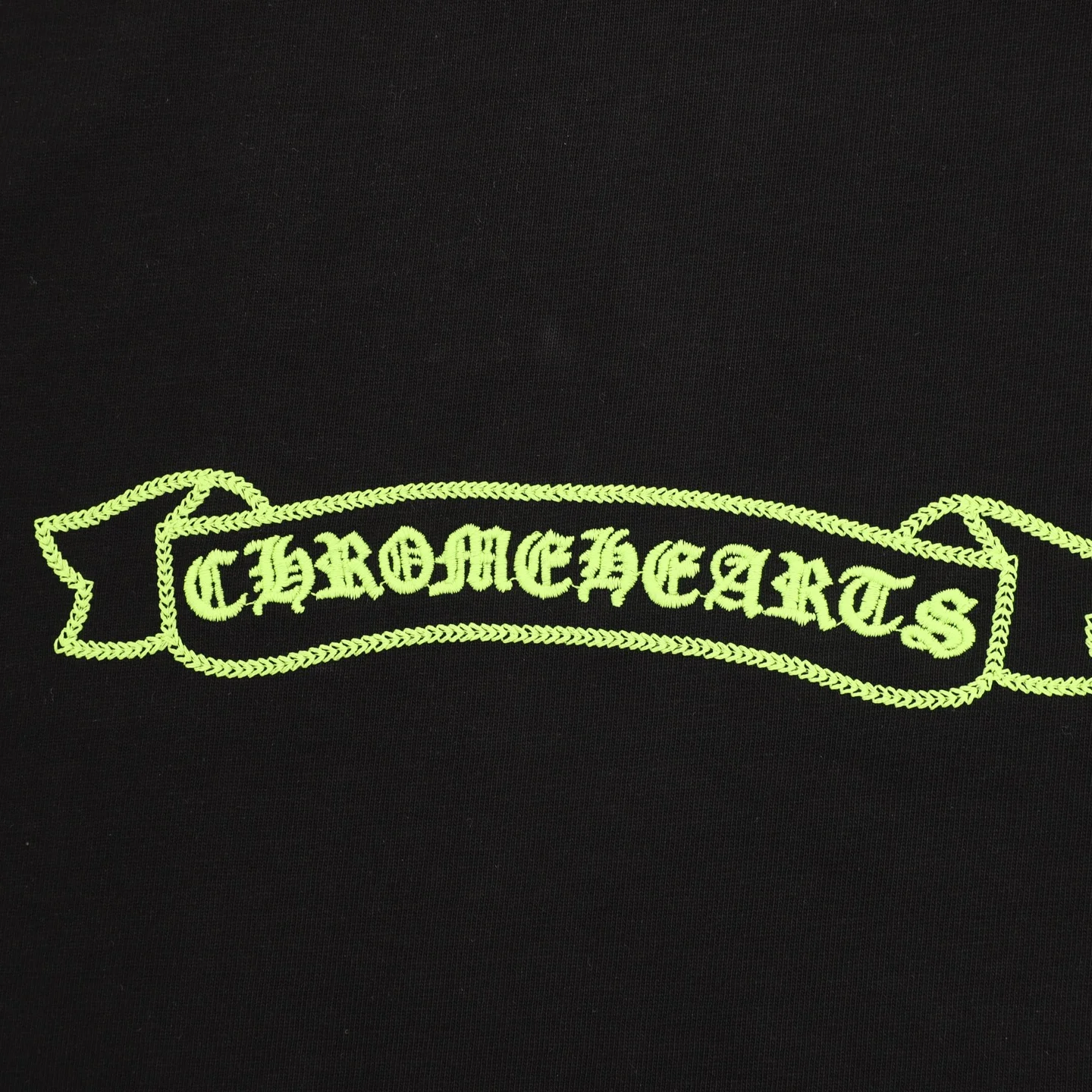 CHROME HEARTS T-shirts & Vests Cotton (Black-Neon Green) S-XL 130202606040695_89 - Image 8