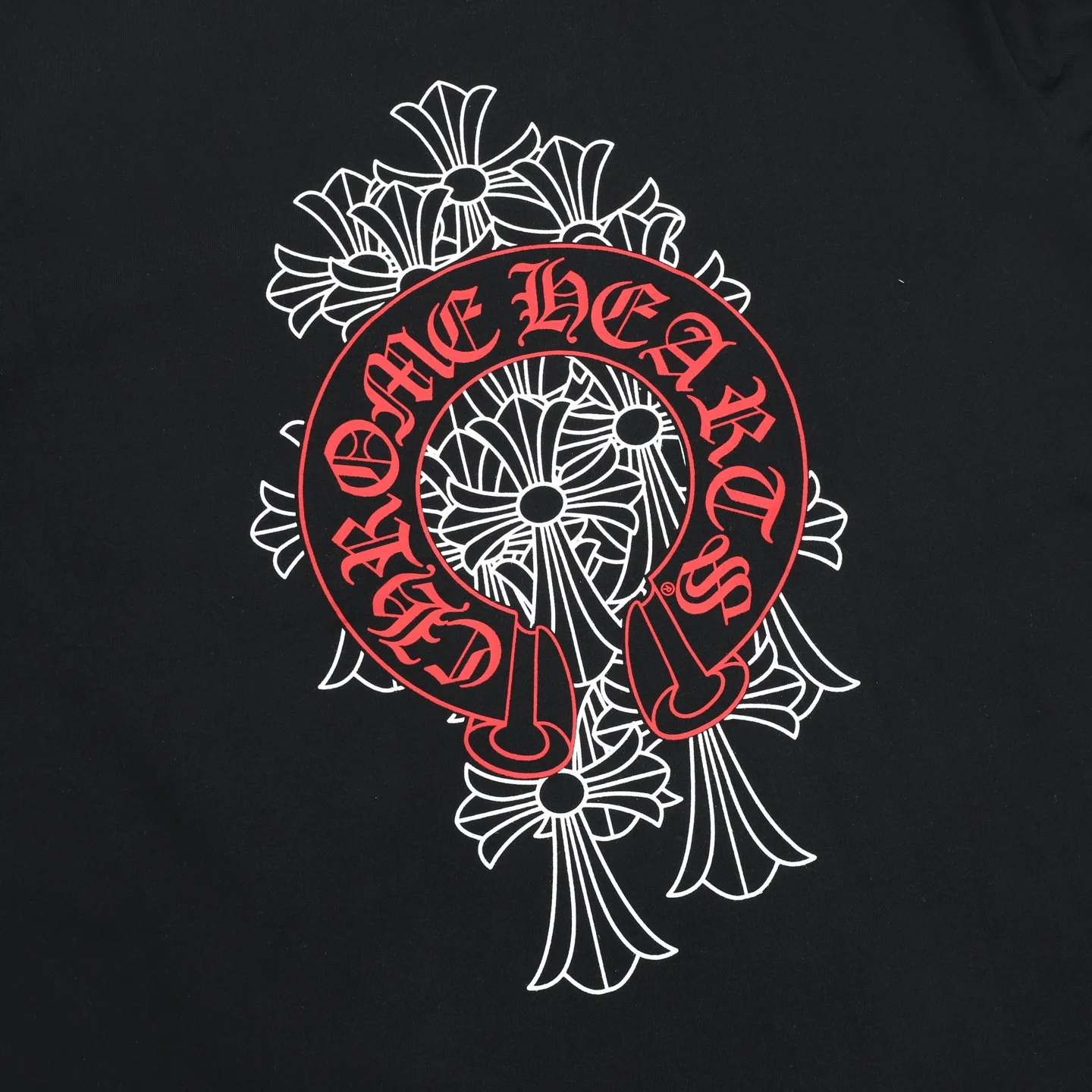 CHROME HEARTS T-shirts & Vests Cotton (Black-Red) S-L 150202606040672_89 - Image 8