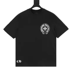 CHROME HEARTS T-shirts & Vests Cotton (Black-White) S-XL 120202606040512_79