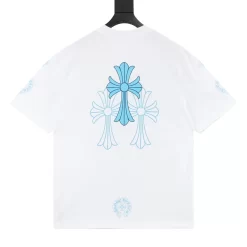 Alternative view of CHROME HEARTS T-shirts & Vests Cotton (White-Blue) S-XL 120202606040509_79
