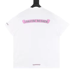 Alternative view of CHROME HEARTS T-shirts & Vests Cotton (White-Pink) S-L 140202606040463_89